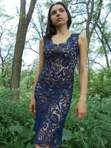 Вязаное платье от Людмилы Ботченко
